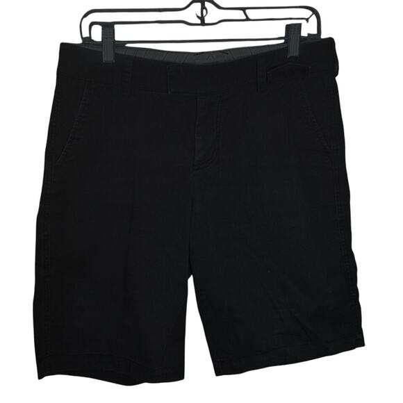 Dockers' Women 8 Black Cotton "Curvy" Mid Rise Stretch Uniform Chino Shorts - Picture 1 of 5